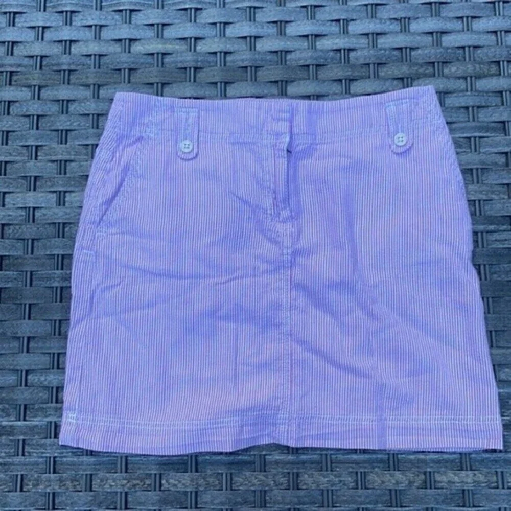 Loft Pink Seersucker Skirt - Picture 7 of 14
